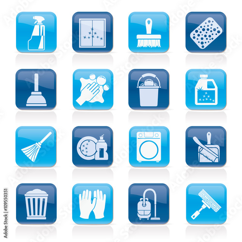 Cleaning and Hygiene icons  - vector icon set 