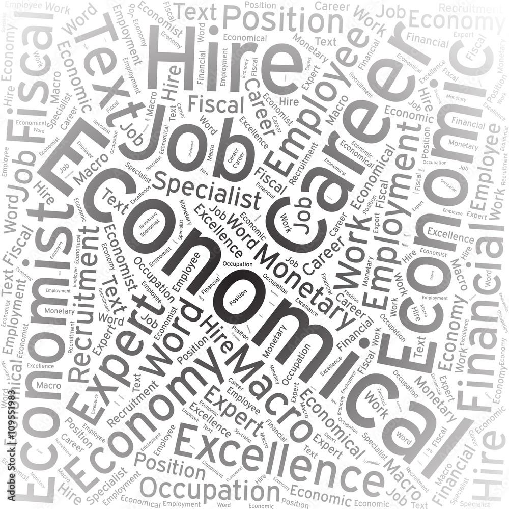 Obraz premium Economical ,Word cloud art background