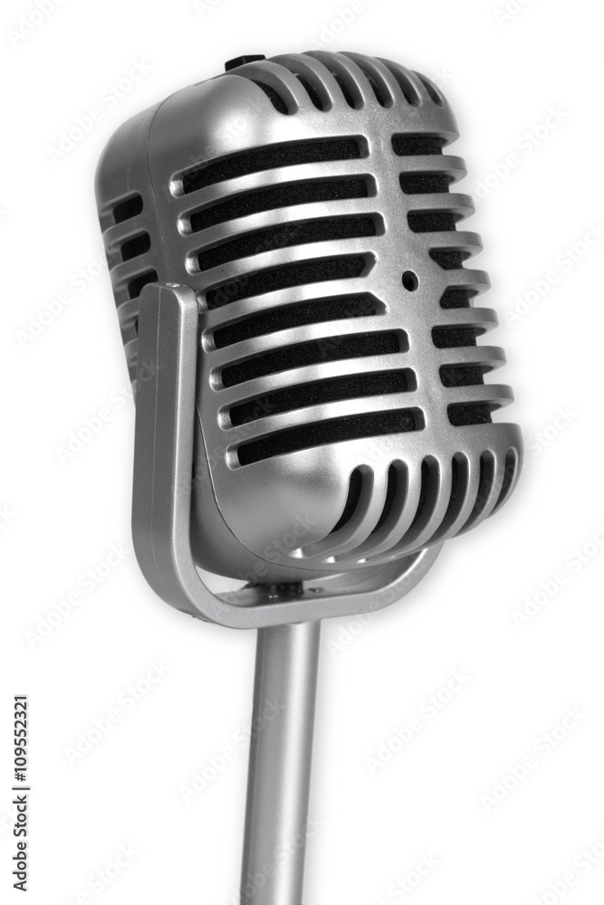 Retro Mikrofon - This is not a Shure Microphone Stock Photo | Adobe Stock