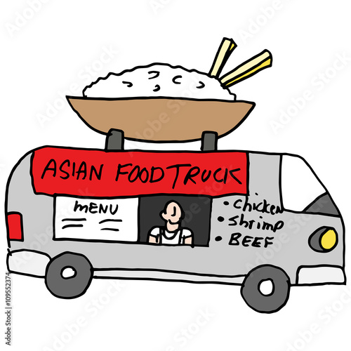 Asian rice bowl food truck