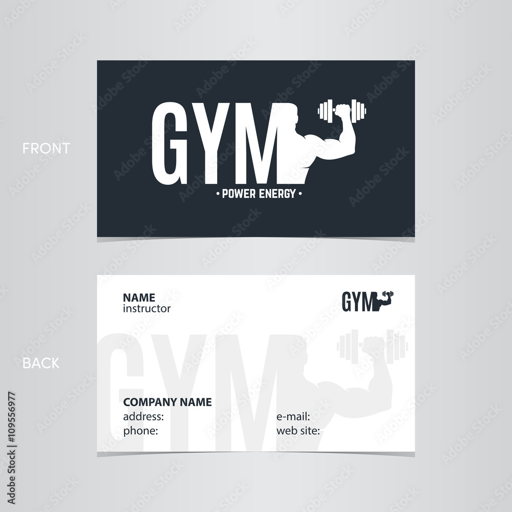 Business card gym