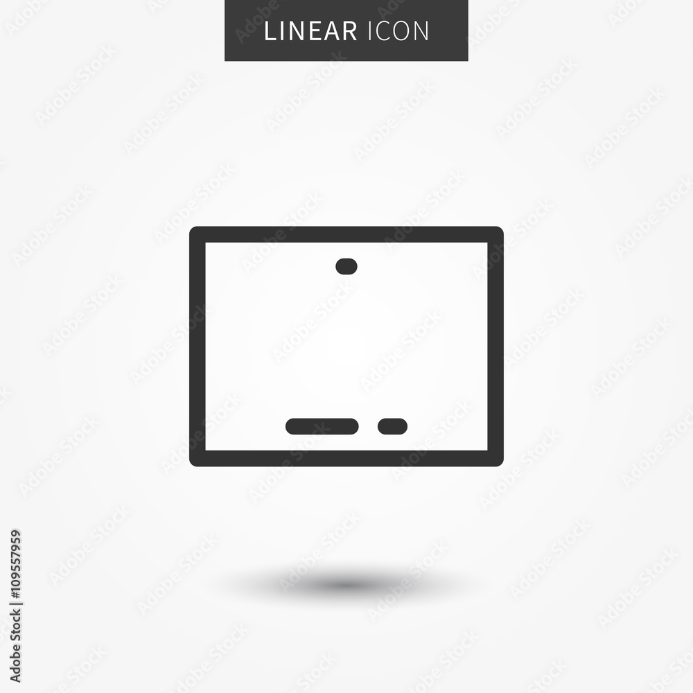 Tablet icon vector illustration. Tablet creative line concept.
Tablet icon vector illustration. Tablet creative line concept.