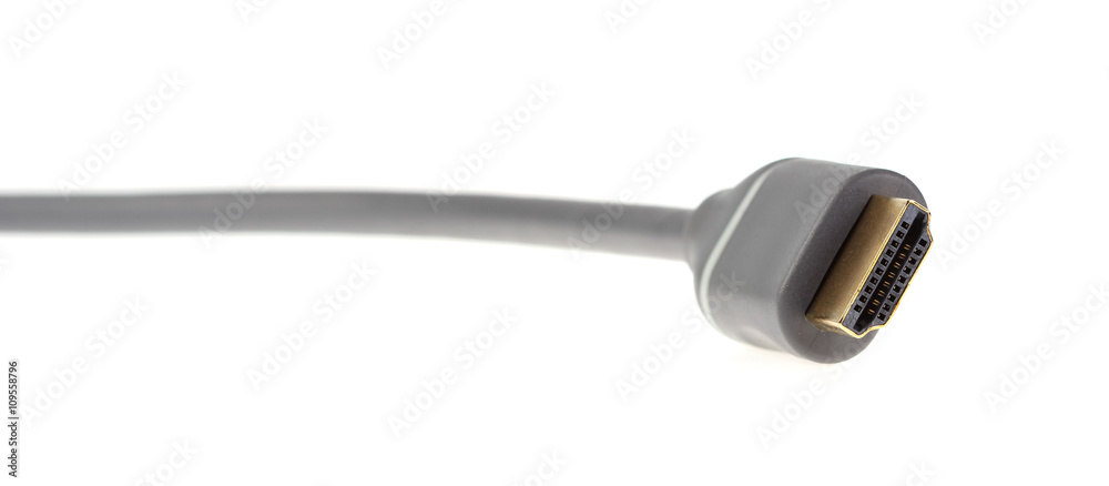 HDMI cable isolated on a white background