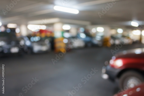 blur car parking Background