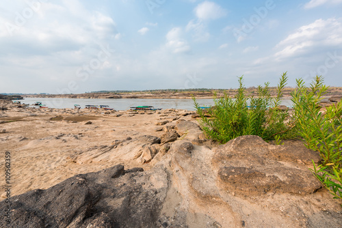 Thailand grand canyon  sam pan bok  at Ubon Ratchathani  Thailan