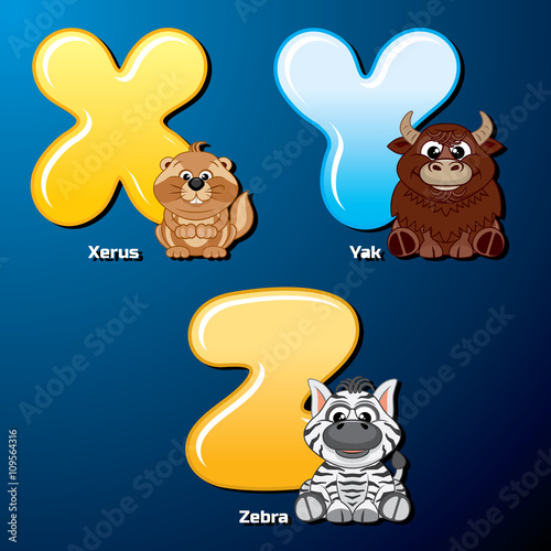 Cute Animals and Birds in Alphabetical Order