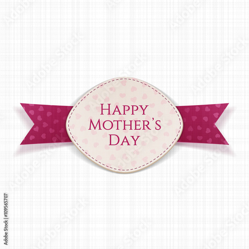 Happy Mothers Day Holiday festive Label