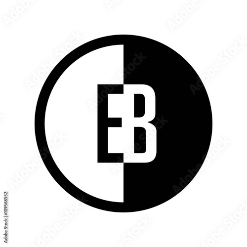 INITIAL CIRCLE HALF LOGO EB