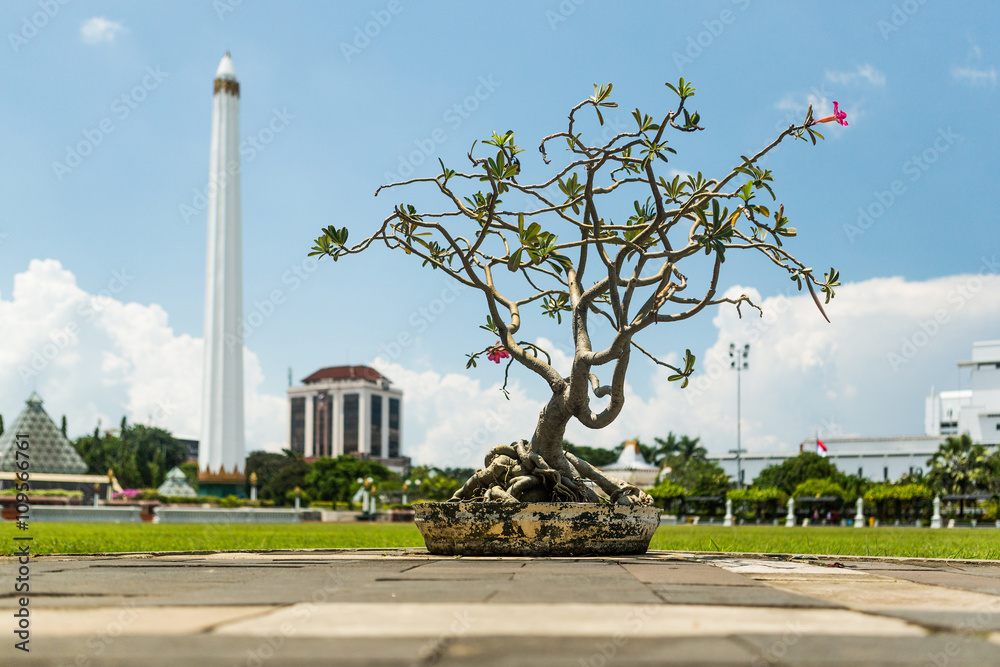 Obraz premium Museum Tugu Pahlawan in Surabaya, East Java, Indonesia