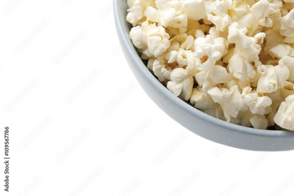 cropped bowl of popcorn cropped bowl of popcorn