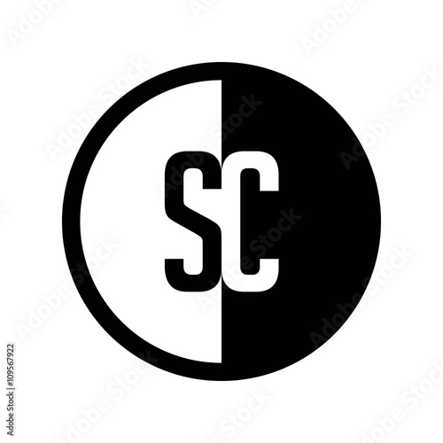 INITIAL CIRCLE HALF LOGO SC
