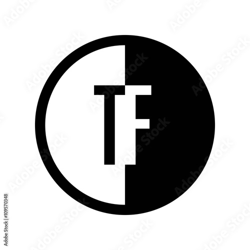 INITIAL CIRCLE HALF LOGO TF