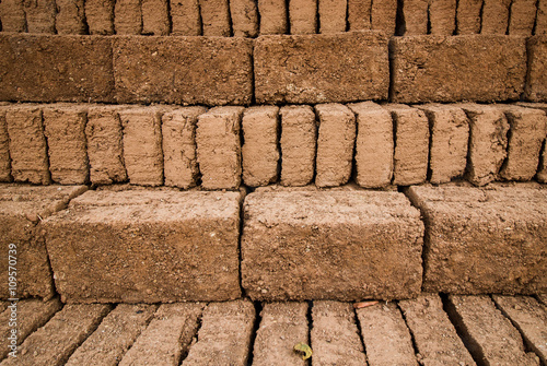 Earthern bricks photo