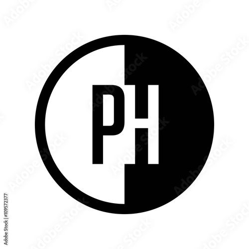 INITIAL CIRCLE HALF LOGO PH