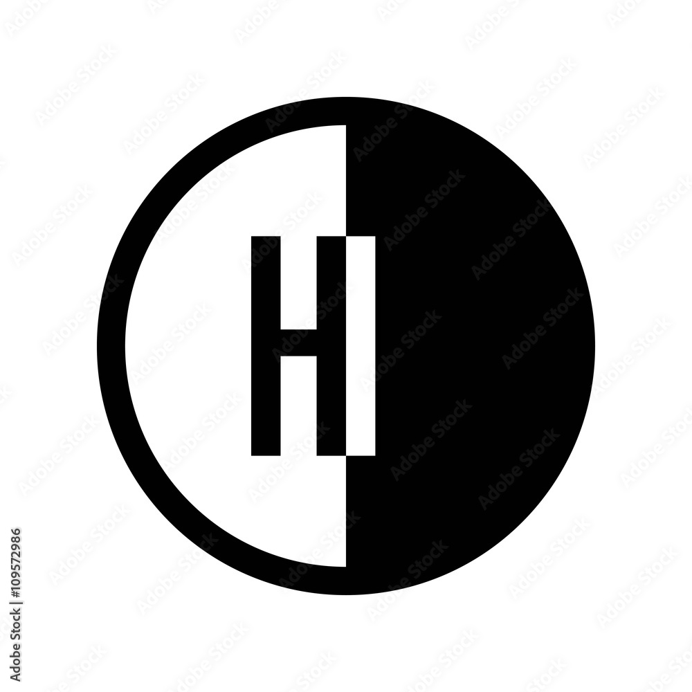 INITIAL CIRCLE HALF LOGOHI, 