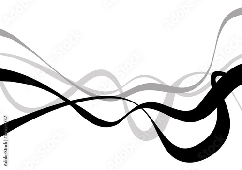 Abstract art vector. Abstract background with curvy, curved line