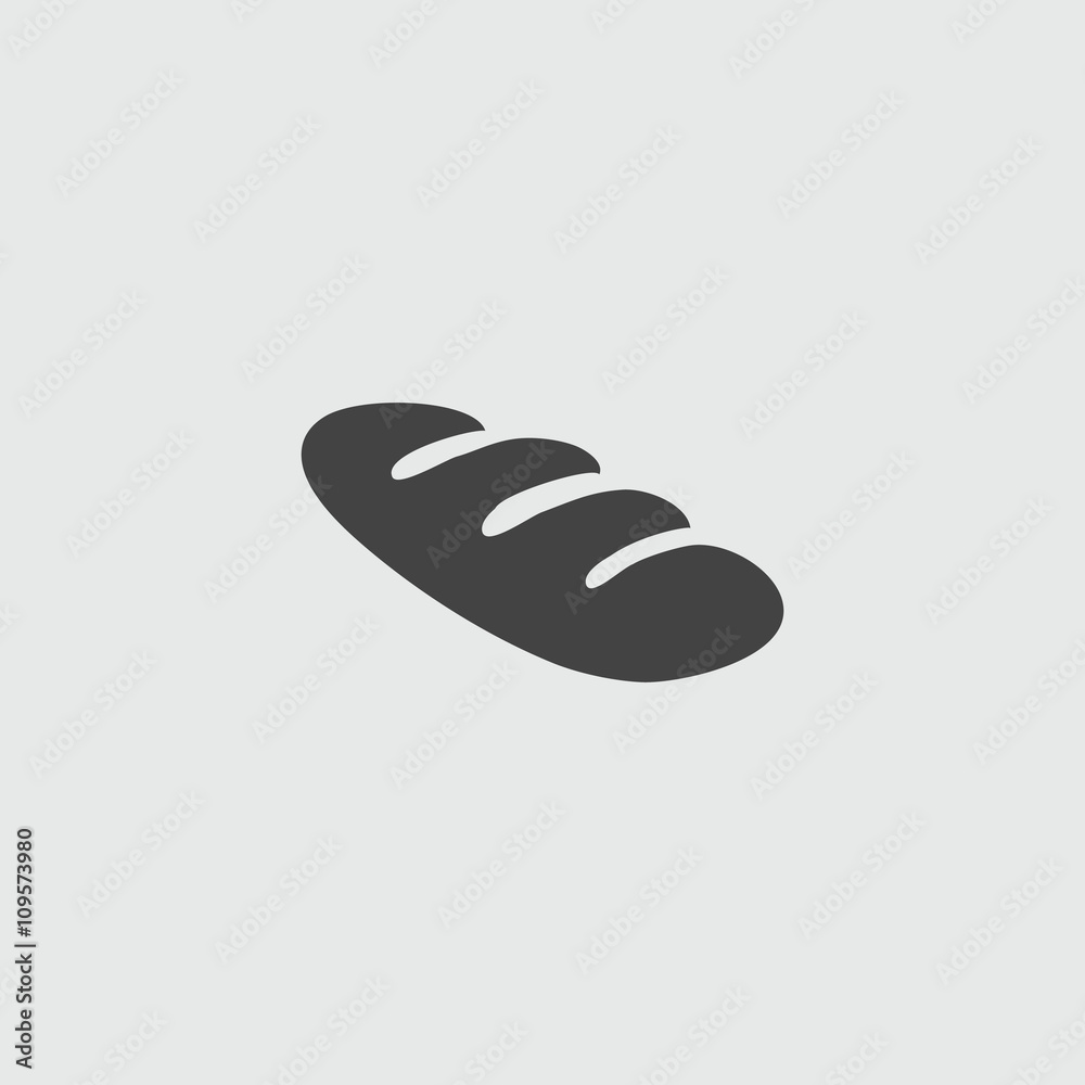 Bread, vector sign illustration icon. Bread, vector sign illustration icon.