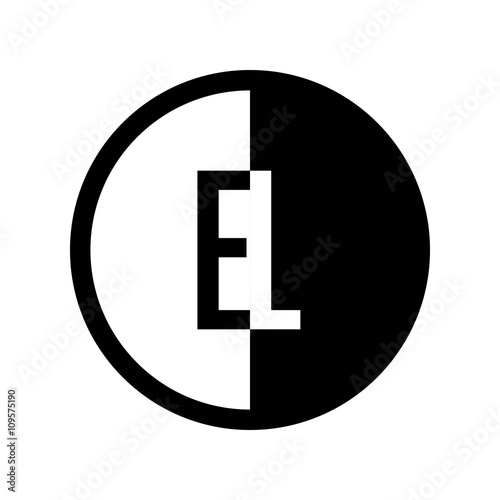INITIAL CIRCLE HALF LOGO EL