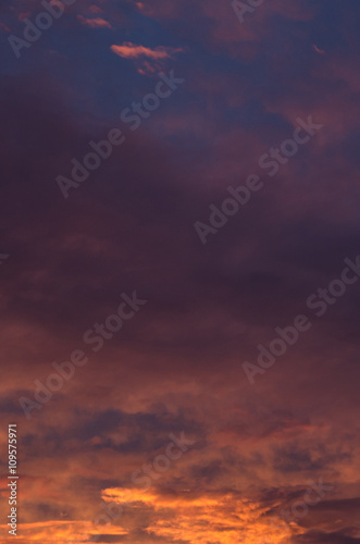 saturated colors colorful sunset . Summers are warm and beautiful sunset . Clouds filled with different colors of the rainbow . the sky as if drawn by an artist's brush