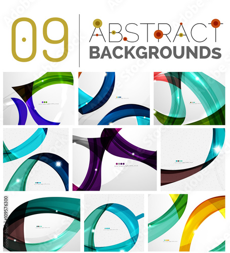 Set of abstract backgrounds