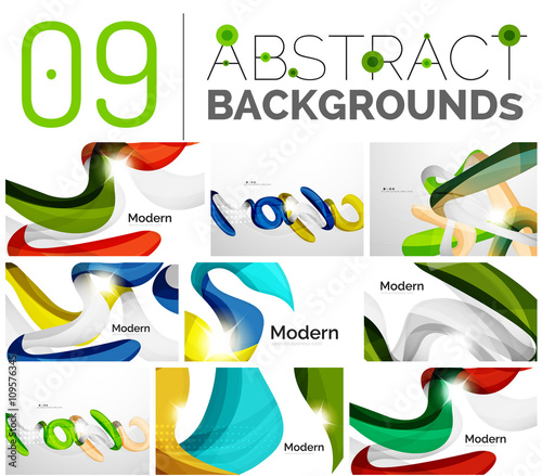 Set of abstract backgrounds