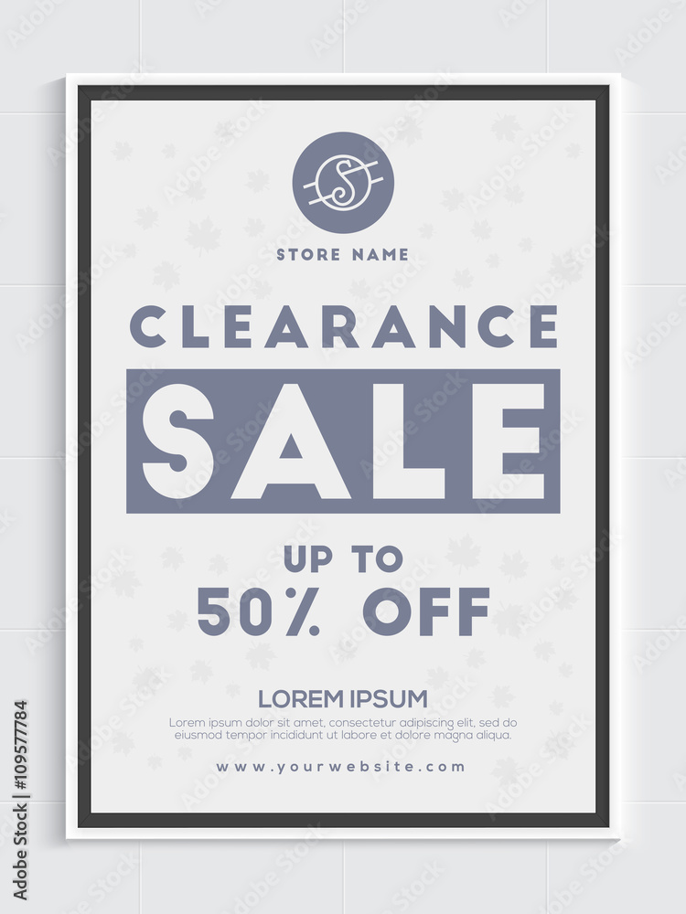 Easter Sale Flyer Template  Sale flyer, Clearance sale poster