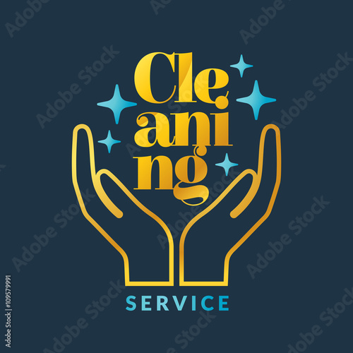 Corporate identity for company cleaning service.