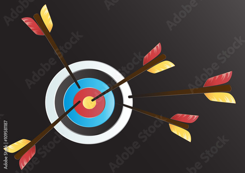 Target Archery art vector background