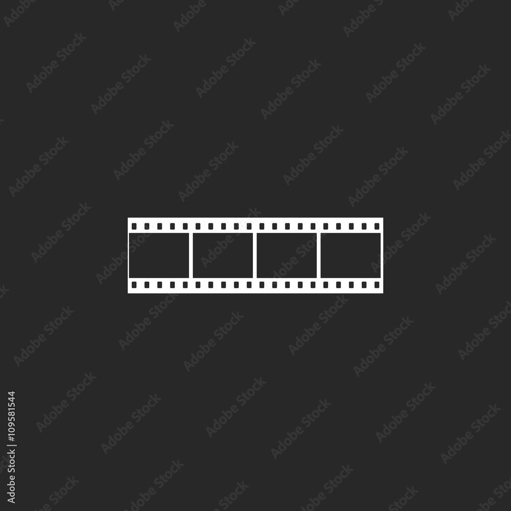 Film strip sign simple icon on background Film strip sign simple icon on background
