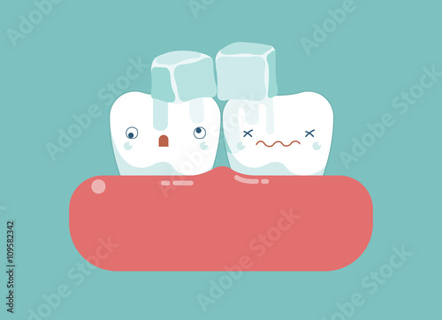 Hyper-sensitive teeth ,dental concpet