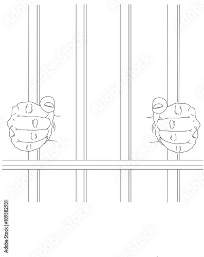  prison,vector illustration.