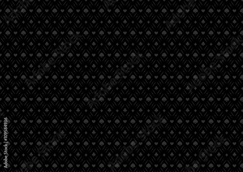 Wallpaper Mural Luxury casino gambling poker background pattern with card symbols Torontodigital.ca