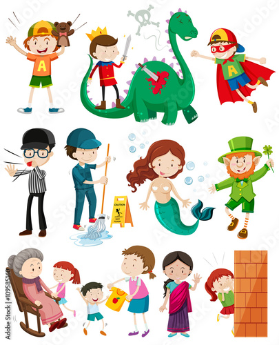 People doing different activities