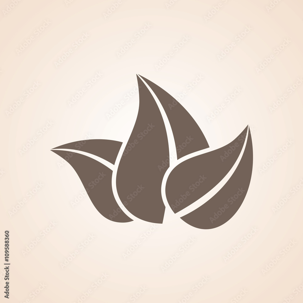 Icon Of Leaf. Icon Of Leaf.