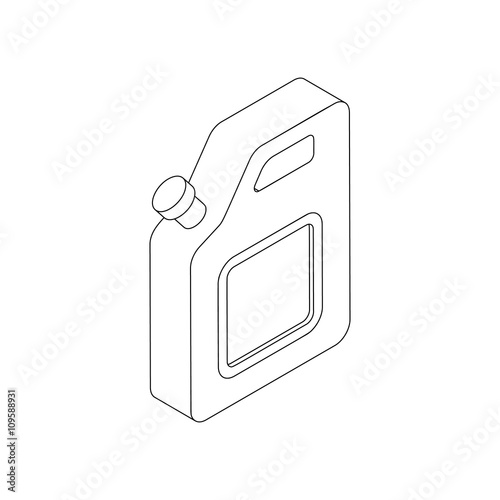 Jerrycan icon, isometric 3d style