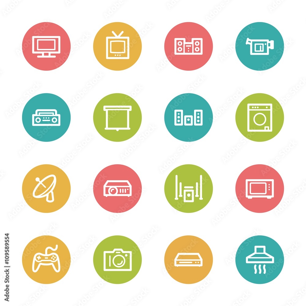 Home Appliance web icons set Home Appliance web icons set