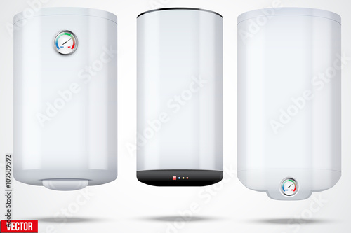 Boiler realistic vector illustration.