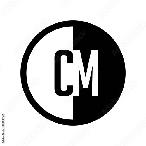 INITIAL CIRCLE HALF LOGO CM