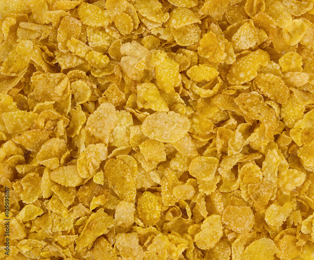 Texture of corn flakes Texture of corn flakes