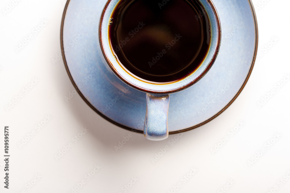 ceramic coffee mug on white ceramic coffee mug on white