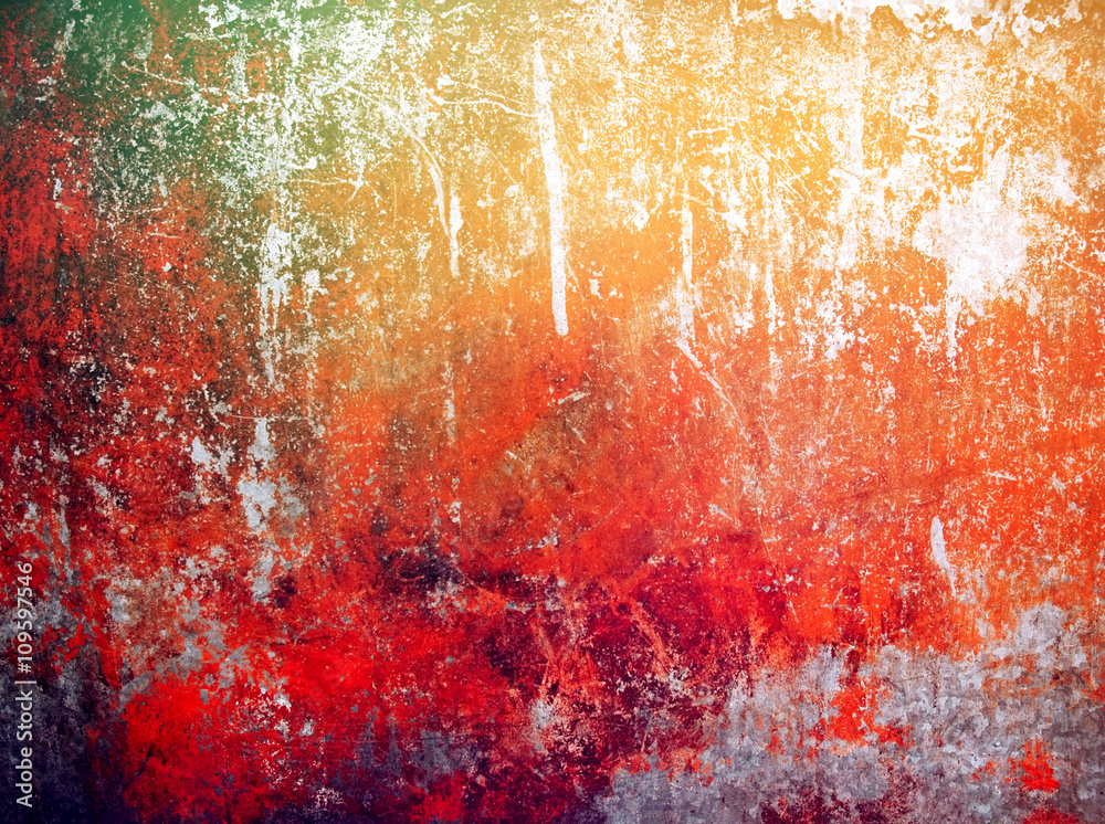 rusty paint on metal background
