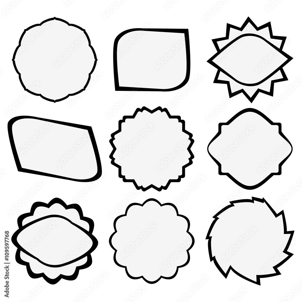 Fototapeta premium Set of decorative element for design.