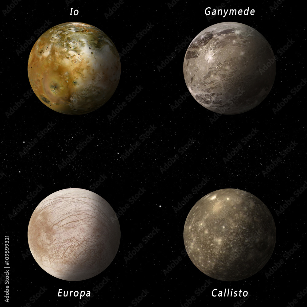 Obraz premium Jupiter Moons