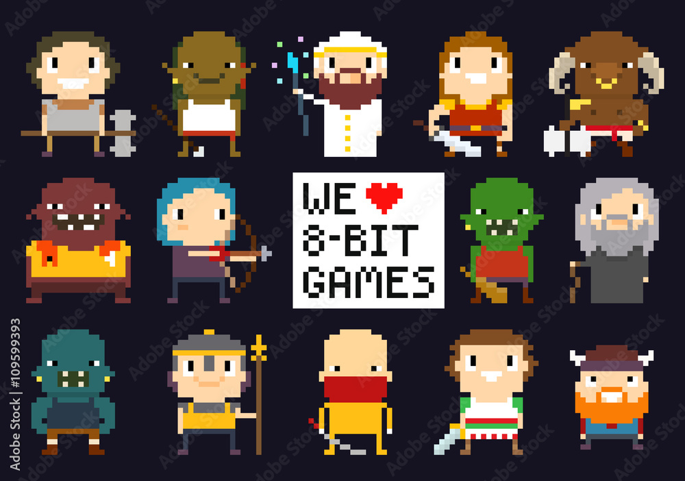 Pixel Game Characters