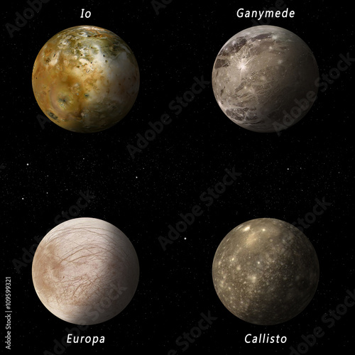 Fototapeta Naklejka Na Ścianę i Meble -  Jupiter Moons