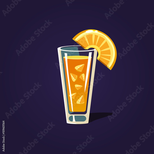 Orange Cocktail Illustration