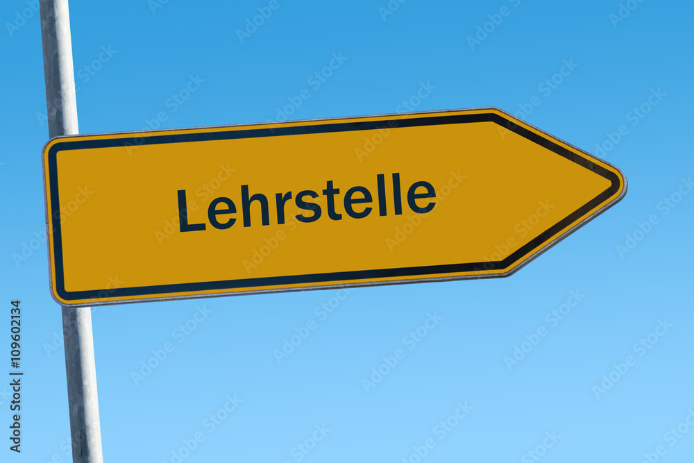 Fototapeta premium Schild 65 - Lehrstelle