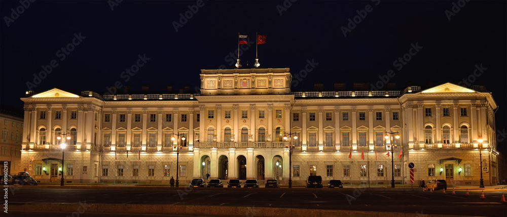 The Legislative Assembly building in St. Petersburg