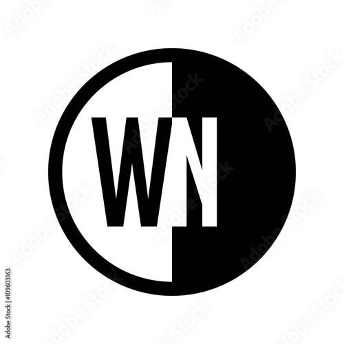 Free Download INITIAL CIRCLE HALF LOGO - GFXLoad