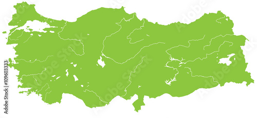 A large and detailed map of Turkey